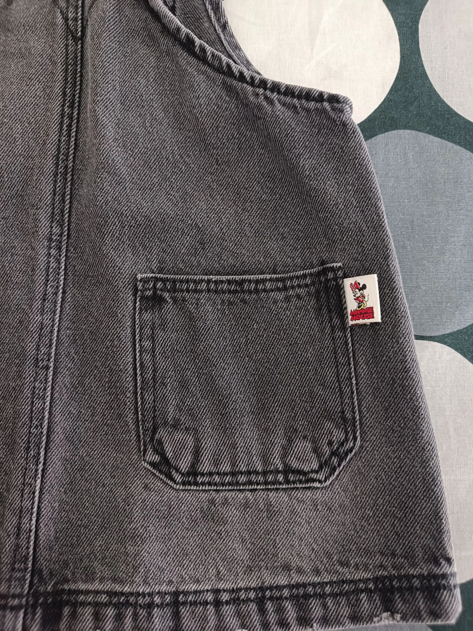 Vestido Jardineira Zara 9‑12 meses | Minnie en Jeans Gris 🐭 – photo 5